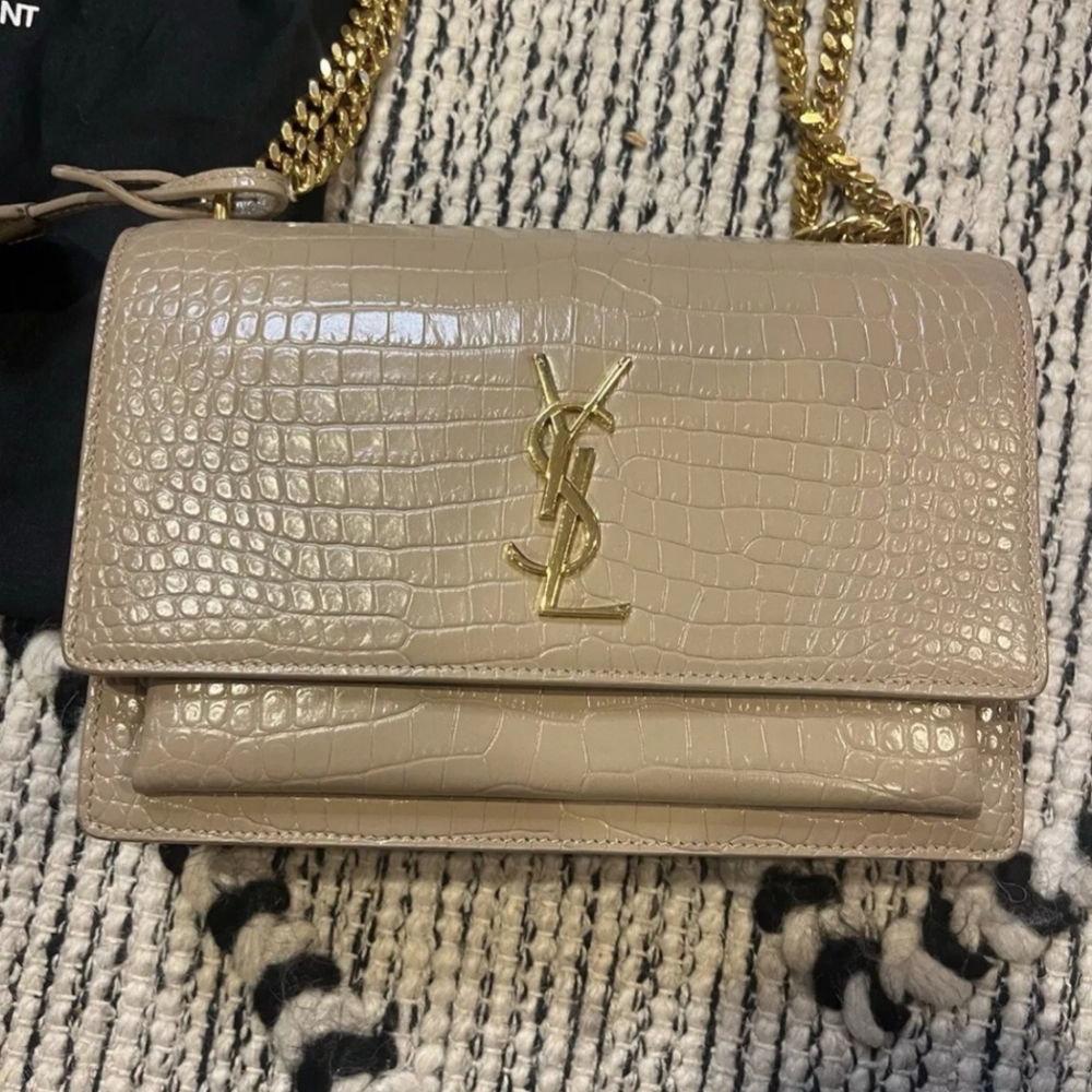 Yves Saint Laurent Beige Crossbody Bag